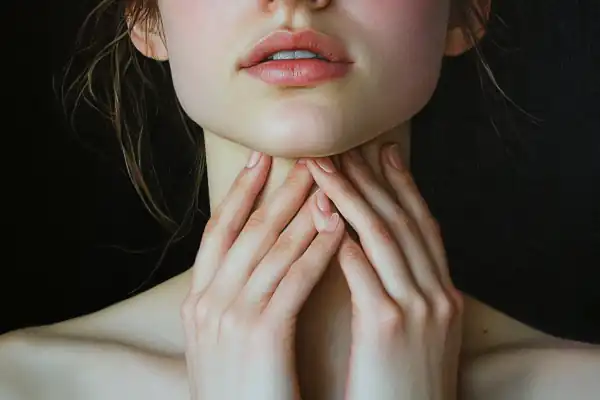 Lage der Schilddrüse im menschlichen Hals