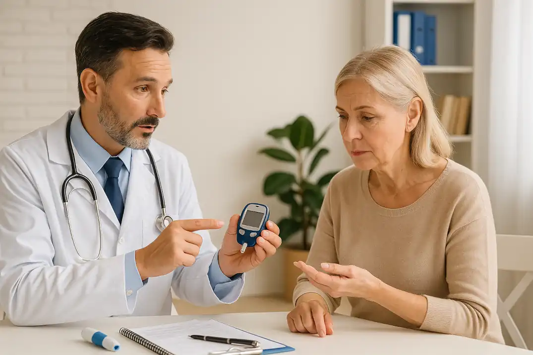 Grafik: Verlauf von unbehandeltem Diabetes im Körper