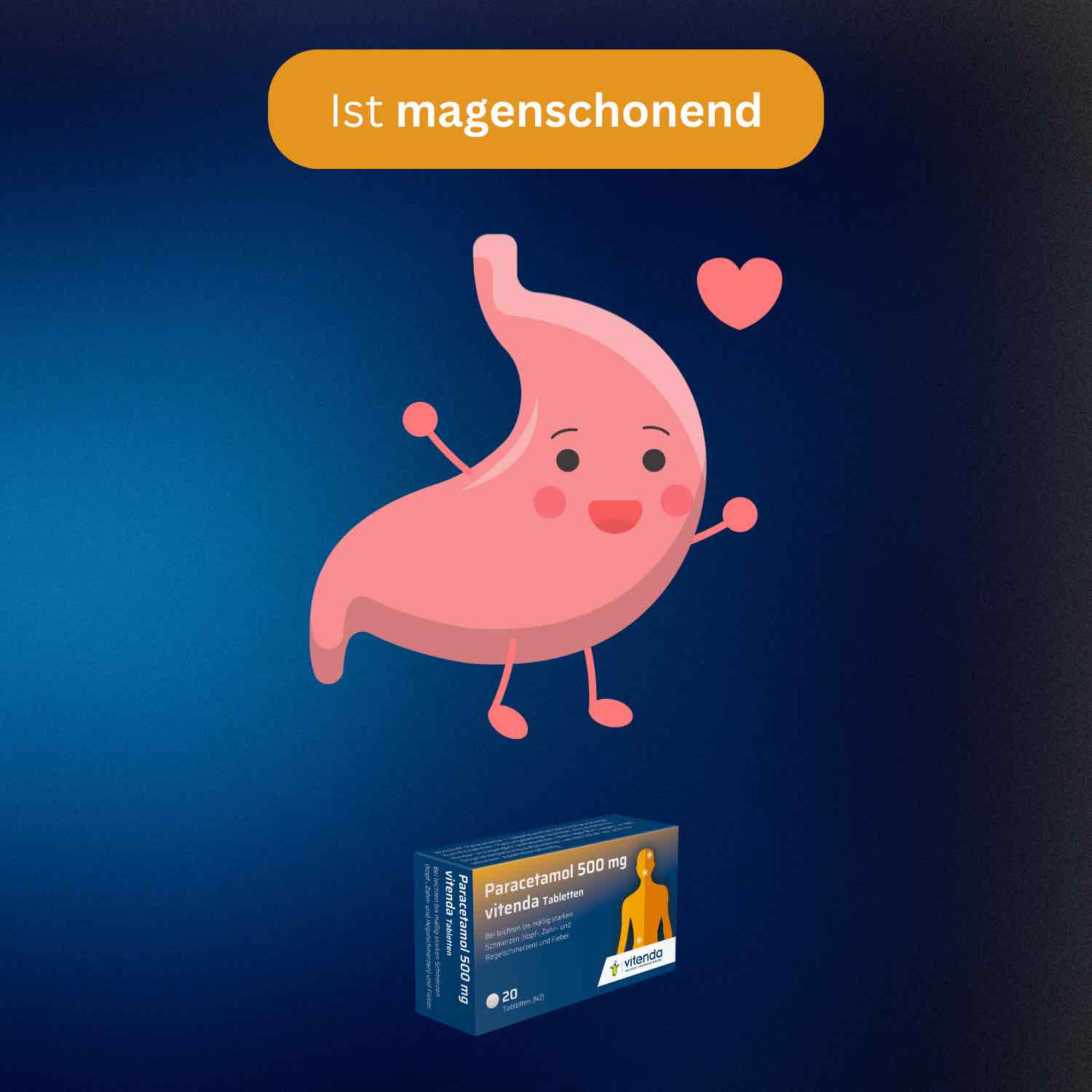 PARACETAMOL 500 mg vitenda Tabletten